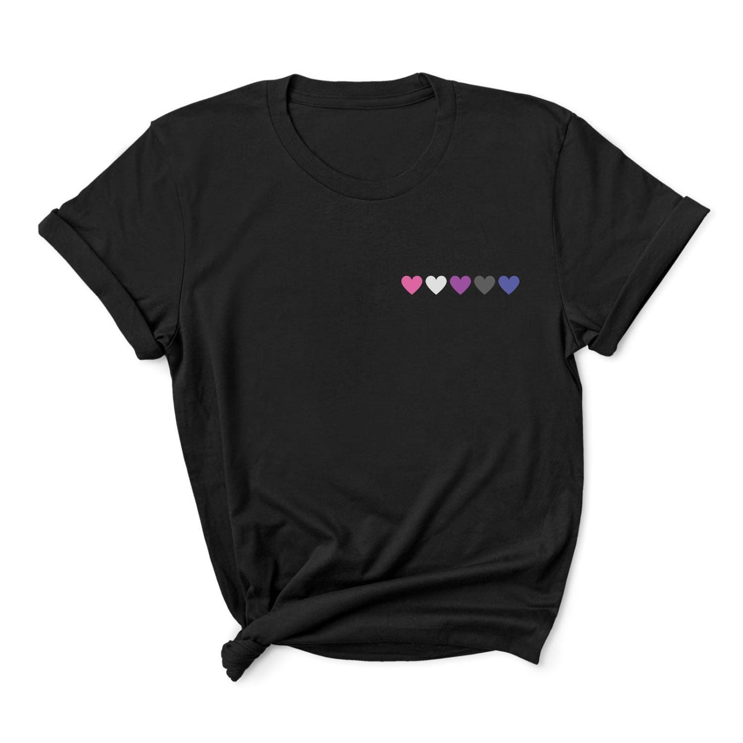 Genderfluid hearts pride t-shirt
