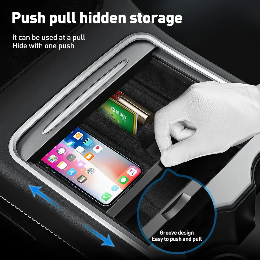 YONZEE Tesla 3PCS Center Console Organizer Storage For Tesla Model 3/Y
