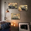 3PCS Train Ship And Car - Metal Tin Signs Set(8*12Inch/12*16Inch) - Garage&Transport