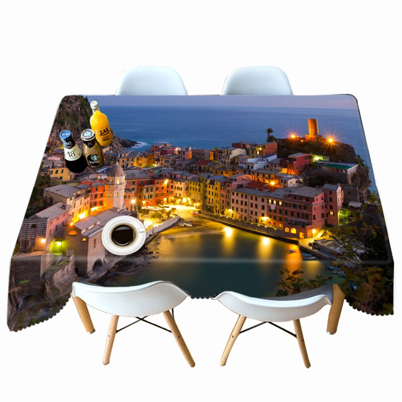 

Modern City - 3D Tablecloth, 140*140cm, 501 Original