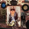 Billy Gibbons - Panneaux en &eacute;tain m&eacute;tallique(20*30cm/30*40cm) - Musique