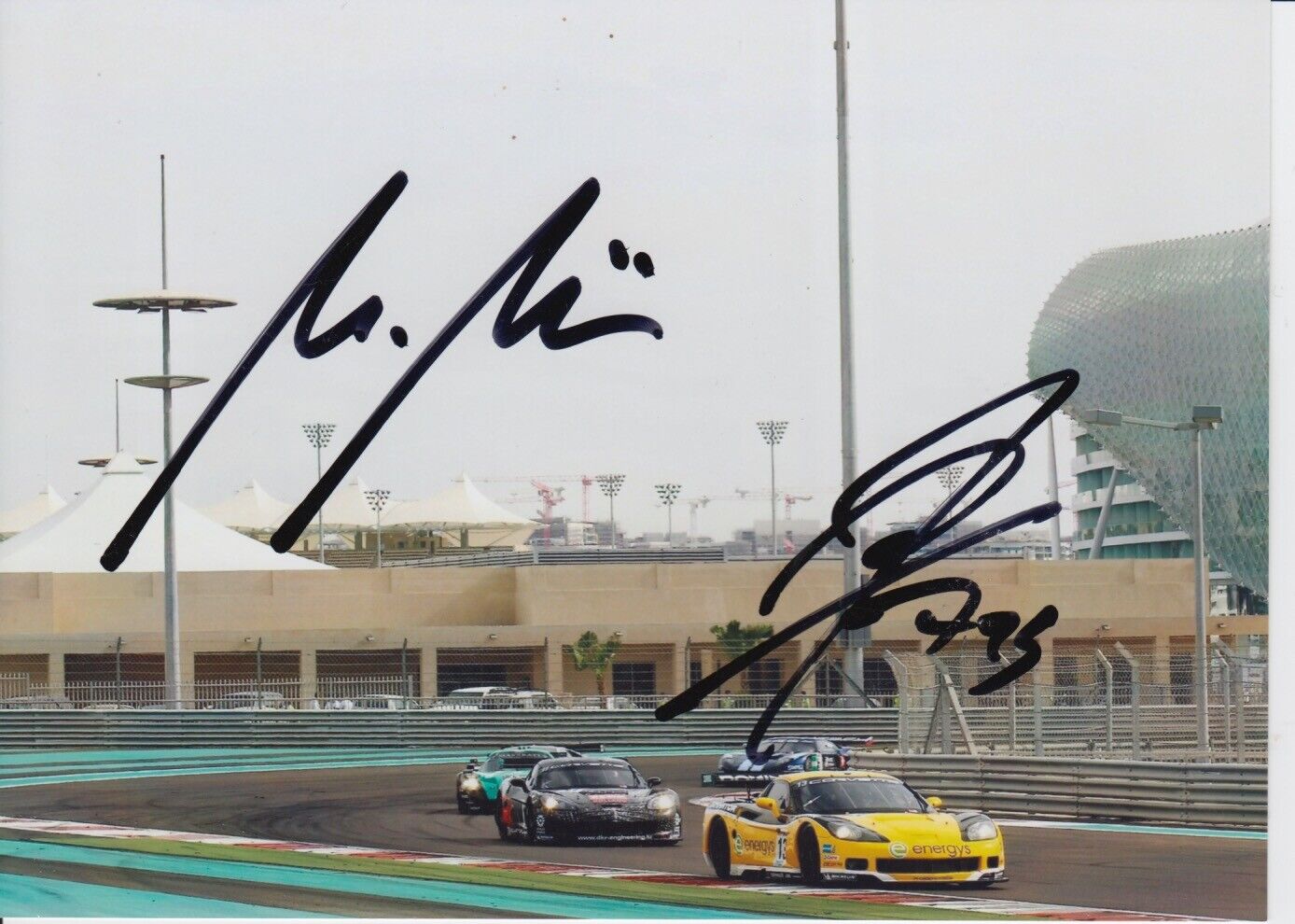 Marc Hennerici and Andreas Zuber Hand Signed 7x5 Photo Poster painting - FIA GT Championship 11.