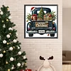 (40*40cm)Christmas Car - Full Round Drill Diamond Painting