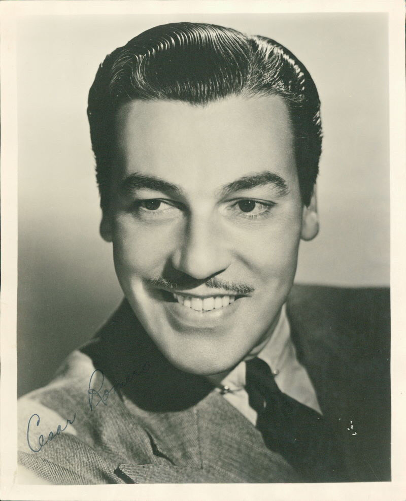 Cesar Romero (Vintage) signed Photo Poster painting COA