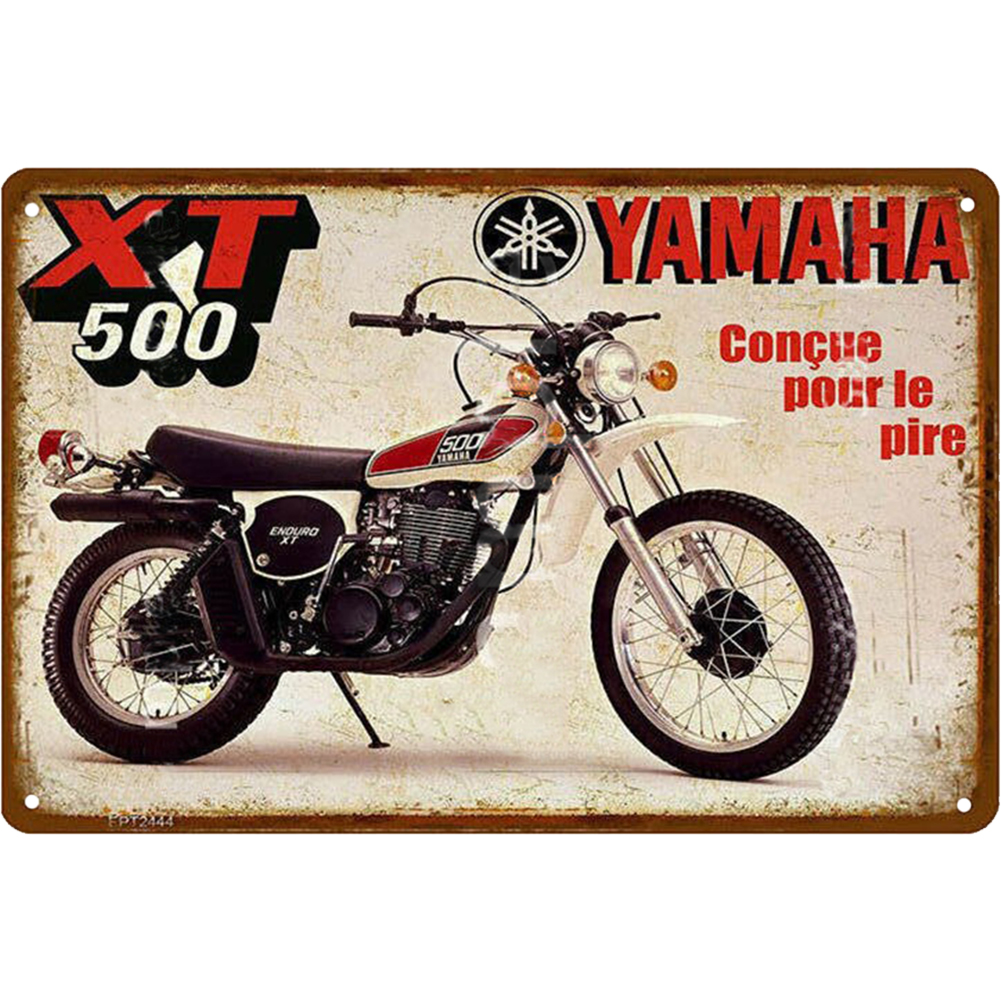 

30*50CM - Round Drill Diamond Painting - Yamaha XT 500 Motorcycle, 501 Original