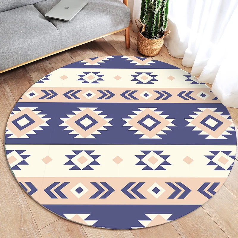 Athvotar Round Carpets Modern Living Room Sofa Coffee Table Rug Simplicity Decoration Bedroom Carpet Kitchen Bathroom Non-slip Rugs