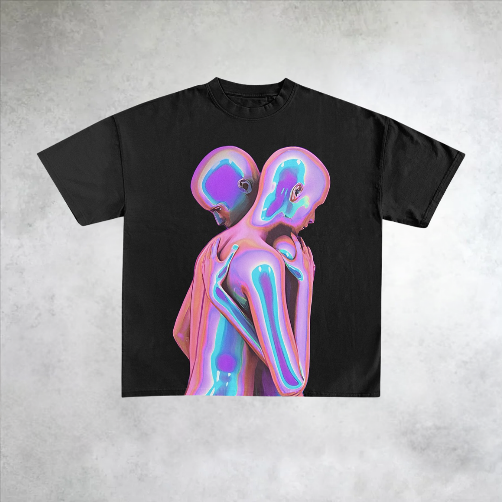 All We Need Is A Hug Printed Short Sleeve T-Shirt