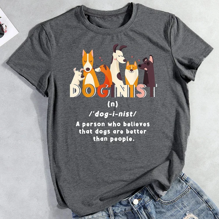 Doginist Funny Dog Lover Definition T-Shirt-013033-CB