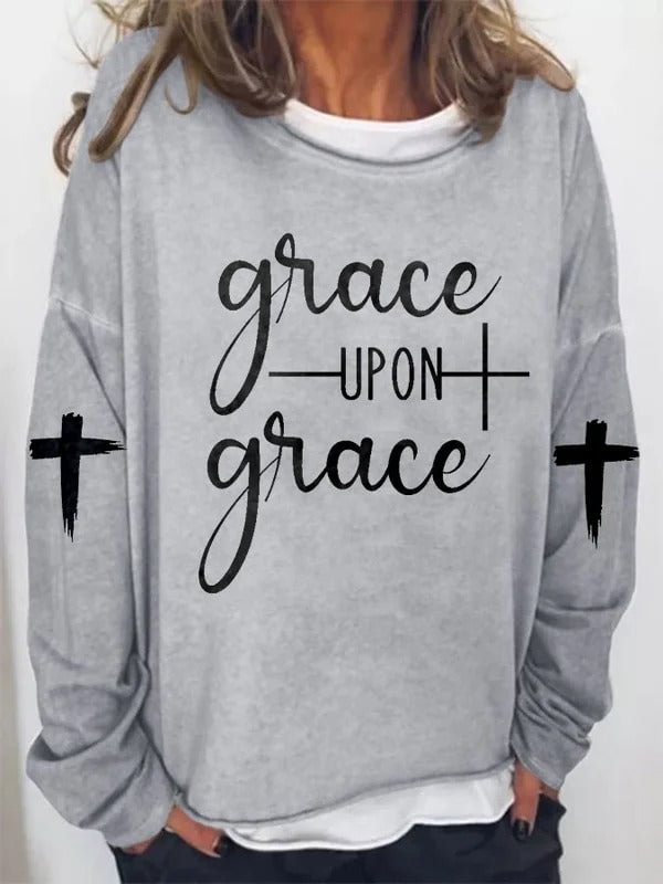 Grace Upon Grace Printed Women's T-shirt