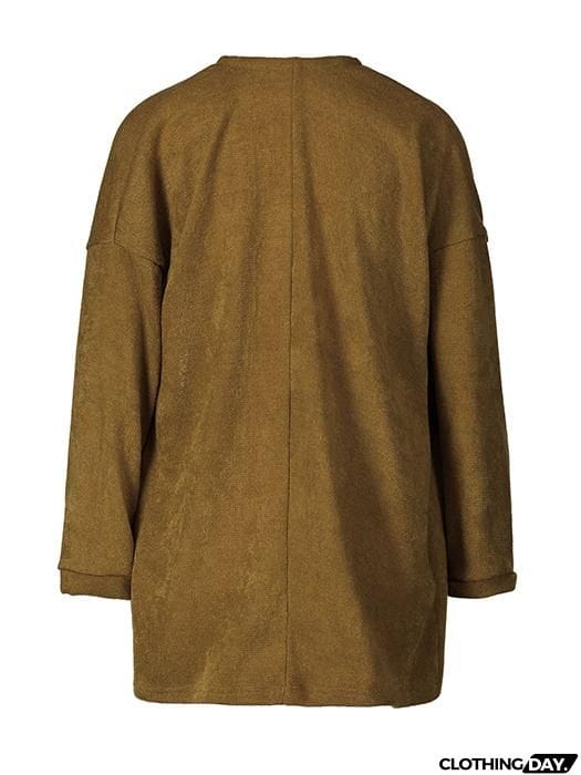 Solid Color Irregular Collar Cardigan Sweater Jackets