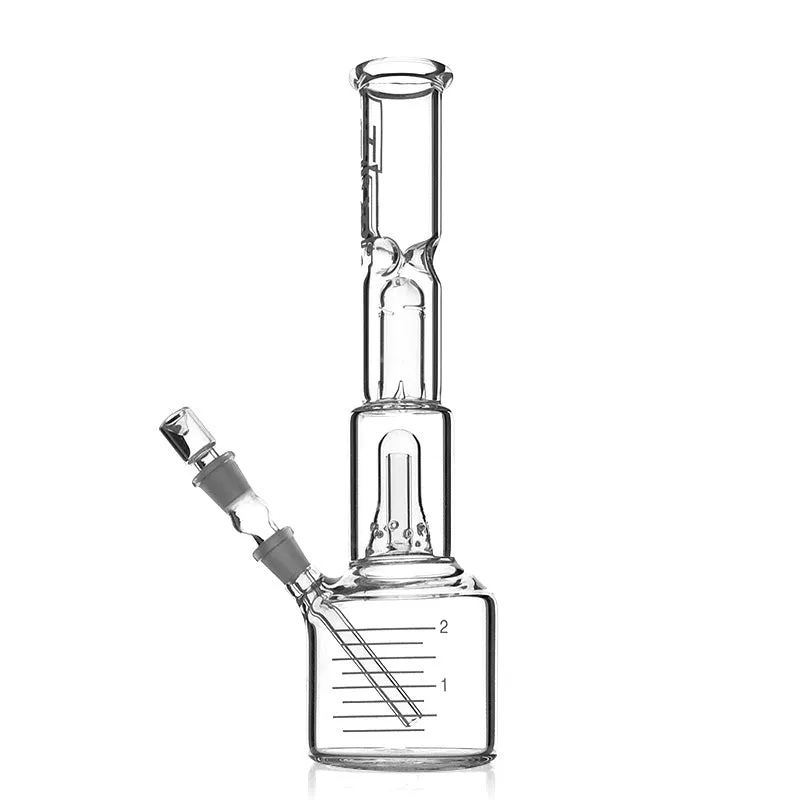 Hi Si Glass Water Pipe 13&rdquo; Double Recycle Bong