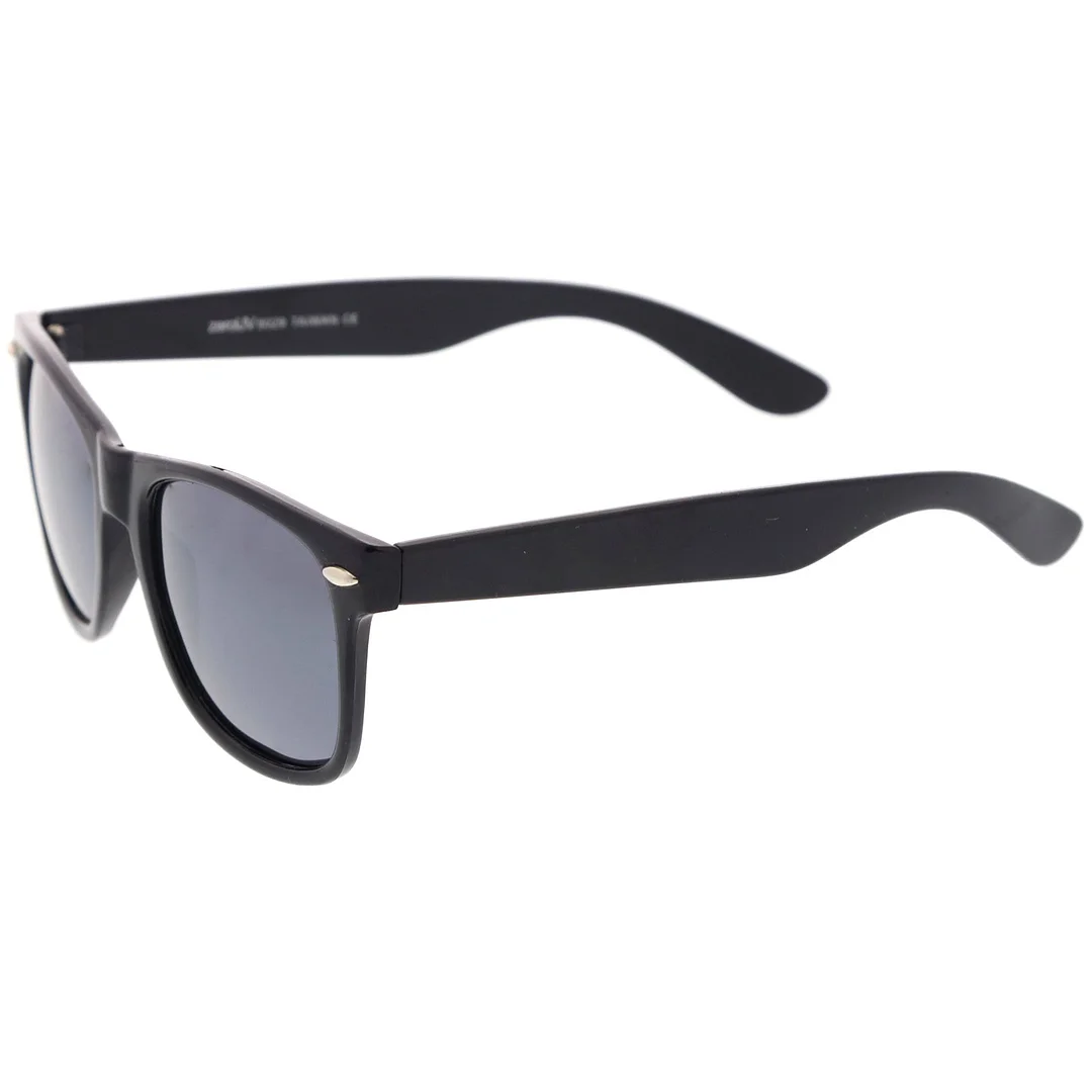 Retro Colored Mirror  Lens Square Horn Rimmed glasses 55mm