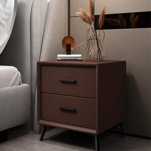 Modern Light Luxury Material_Cortical Bedside Table
