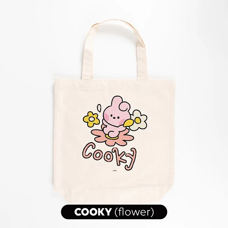 BTS BT21 FRIENDS FACTORY SOLO ART Tote Bag