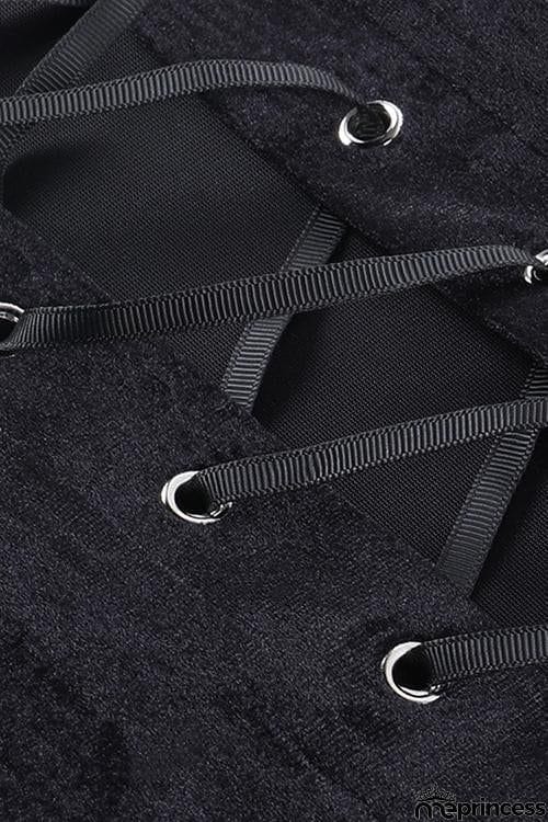 Ruffles Bow Tie Corset Top