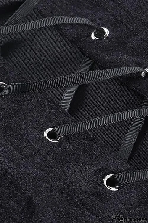 Ruffles Bow Tie Corset Top