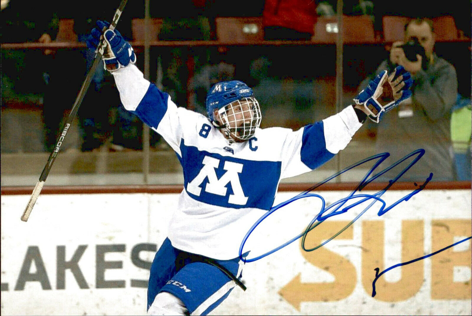 Luke Loheit SIGNED autographed 4x6 Photo Poster painting MINNETONKA HIGH / OTTAWA SENATORS #2