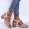 Gioiacombo&trade; 2022 nuovi sandali alla moda con tacco spesso da donna (spedizione gratuita)