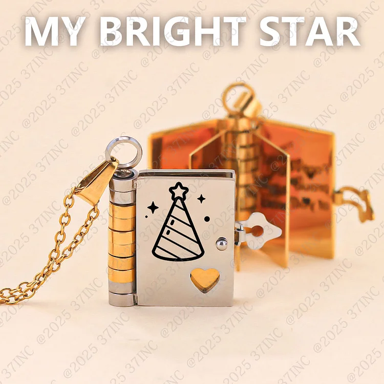 🎂Happy Birthday Gift - My Bright Star Book Necklace