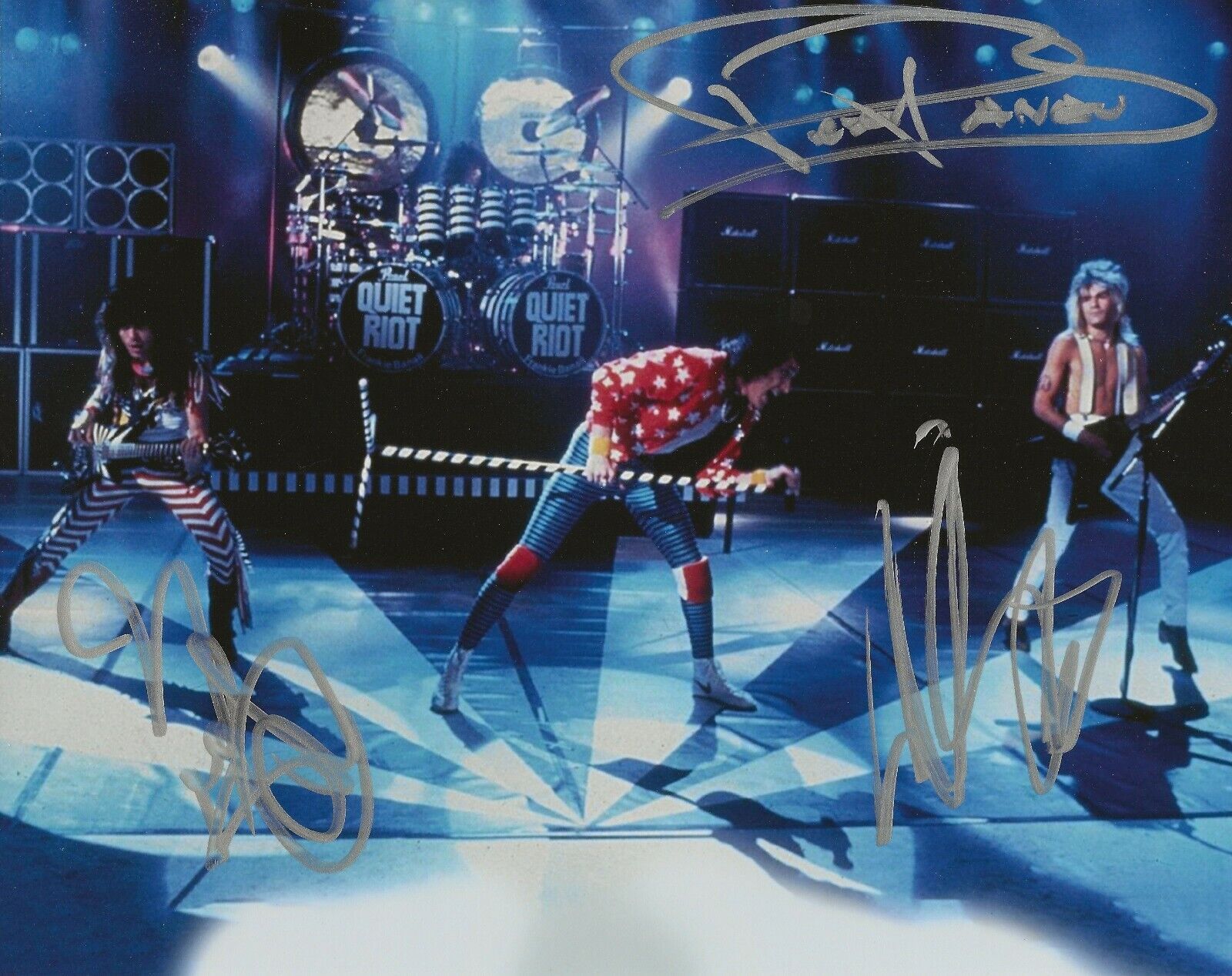 Quiet Riot REAL hand SIGNED Photo Poster painting #3 COA Autographed by Banali Cavazo Sarzo