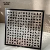 Black, focused, healing acrylic cute cat puzzle with super difficult alien shapes