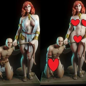 Pornhint Jara Resin figure 3d printed 12k model kit Unpainted Unassembled nsfw, pin up, torrida, female figure, scale gk NSFW