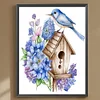 uk.everydayedeals (Limited Stock)Diamond Painting - Full Round - Flower Bird Nestle