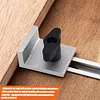 4Pcs T Track Stop Block Bi-Directional Short Stop Kit Woodworking Bench Top Jig