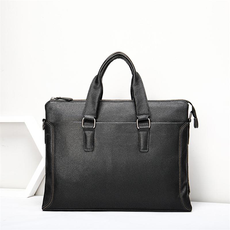 Premium Quality Leather Roomy Interior Multiple Compartment Top Zip Workbag