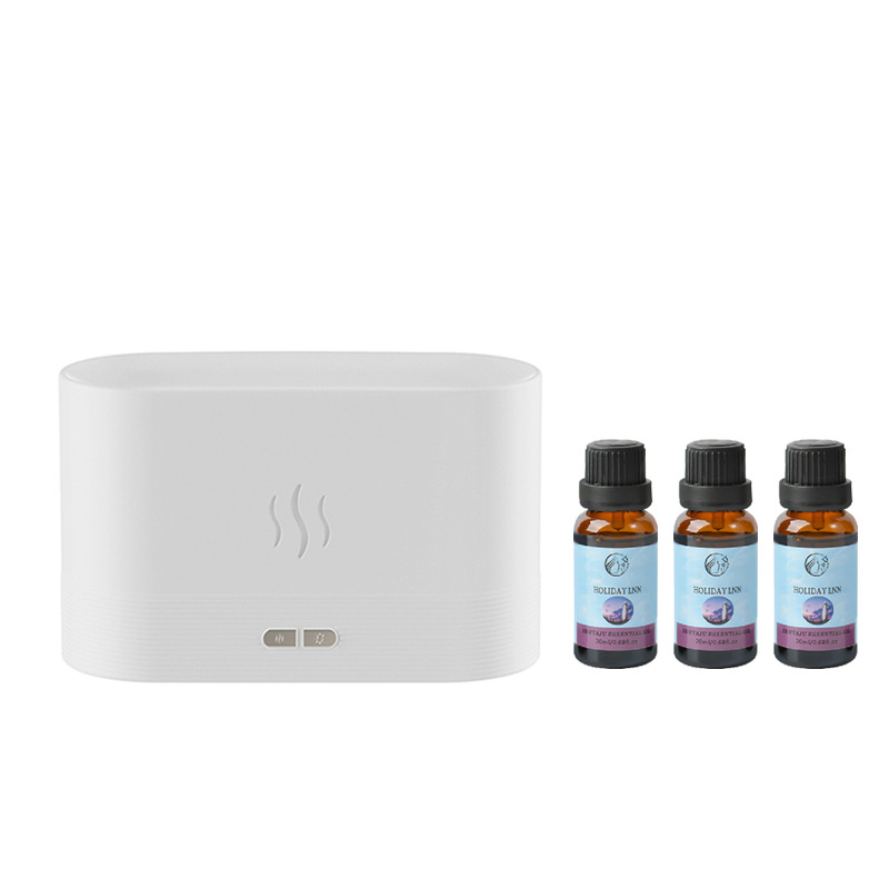 Flame Diffuser Mist Humidifier Aromatherapy Diffuser with Waterless Auto-Off Protection for Spa Home Yoga Office
