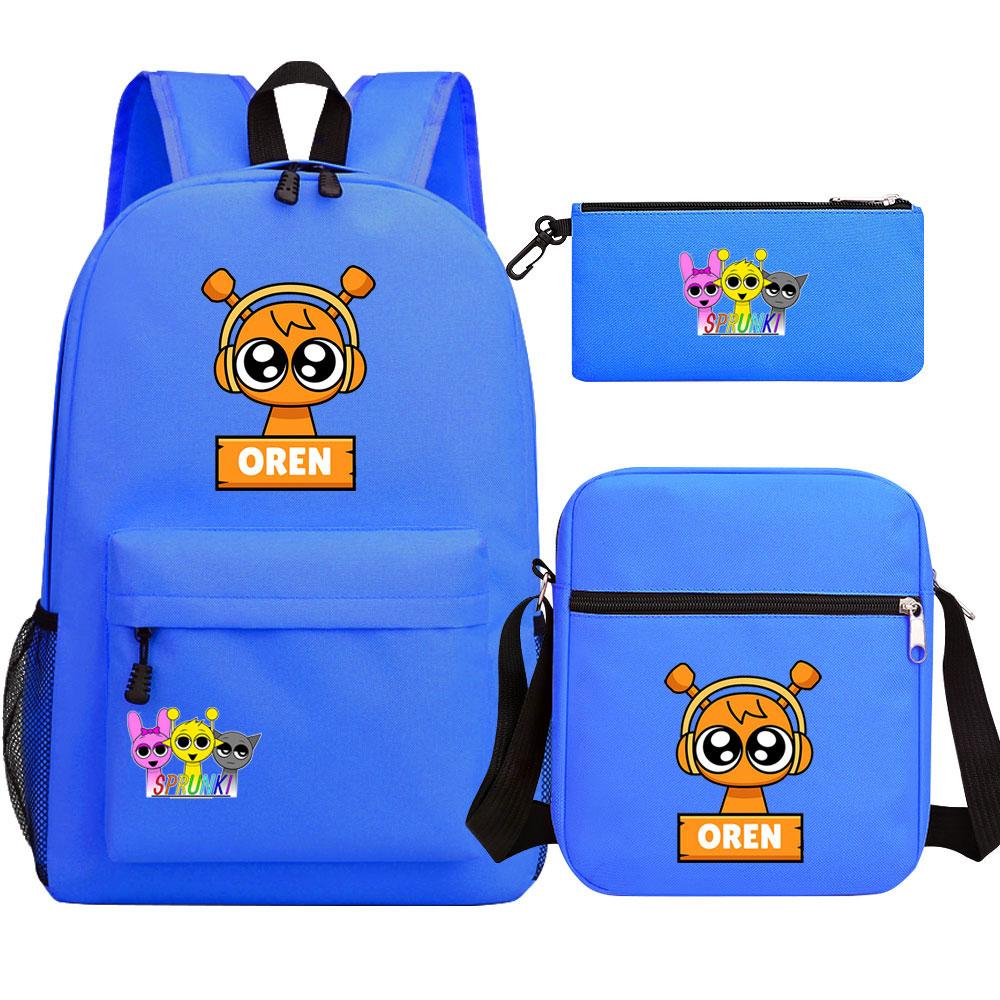Mayoulove Sprunki Backpack Lightweight Design with Multiple Compartments for School Use-Mayoulove