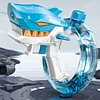 Electric Water Gun Up to Range 32 FT Automatic Squirt Water Blaster Toys(Blue)