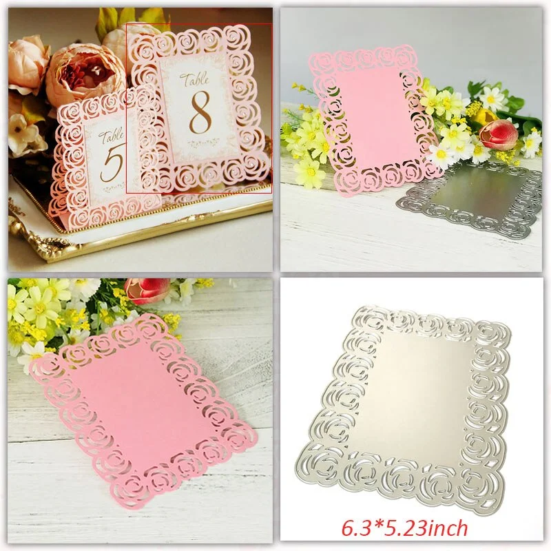 Wedding Invitation Dies Scrapbooking Metal Cutting Dies New 2019 Valentine's Day Decoration Craft Dies Cut for Card Making