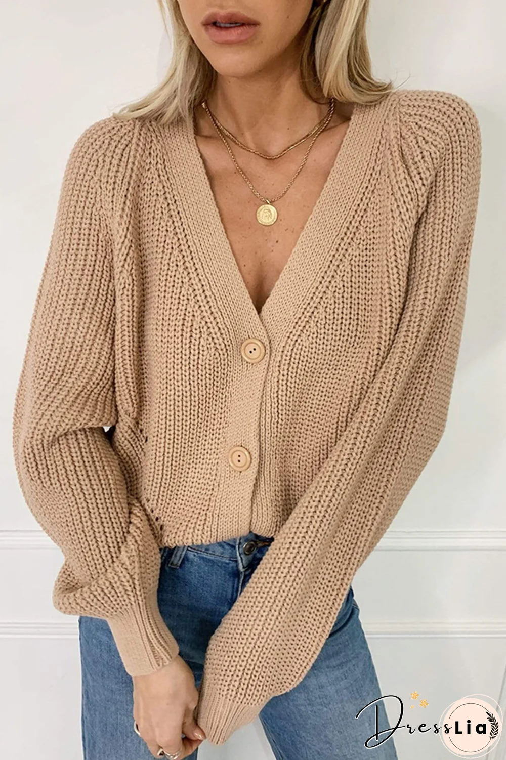 Casual Solid Patchwork V Neck Tops(4 Colors)