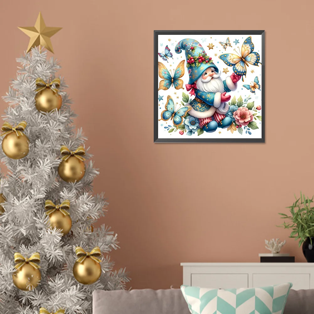 Diamond Painting - Full Round Drill - Christmas Gnome(Canvas|30*30cm)