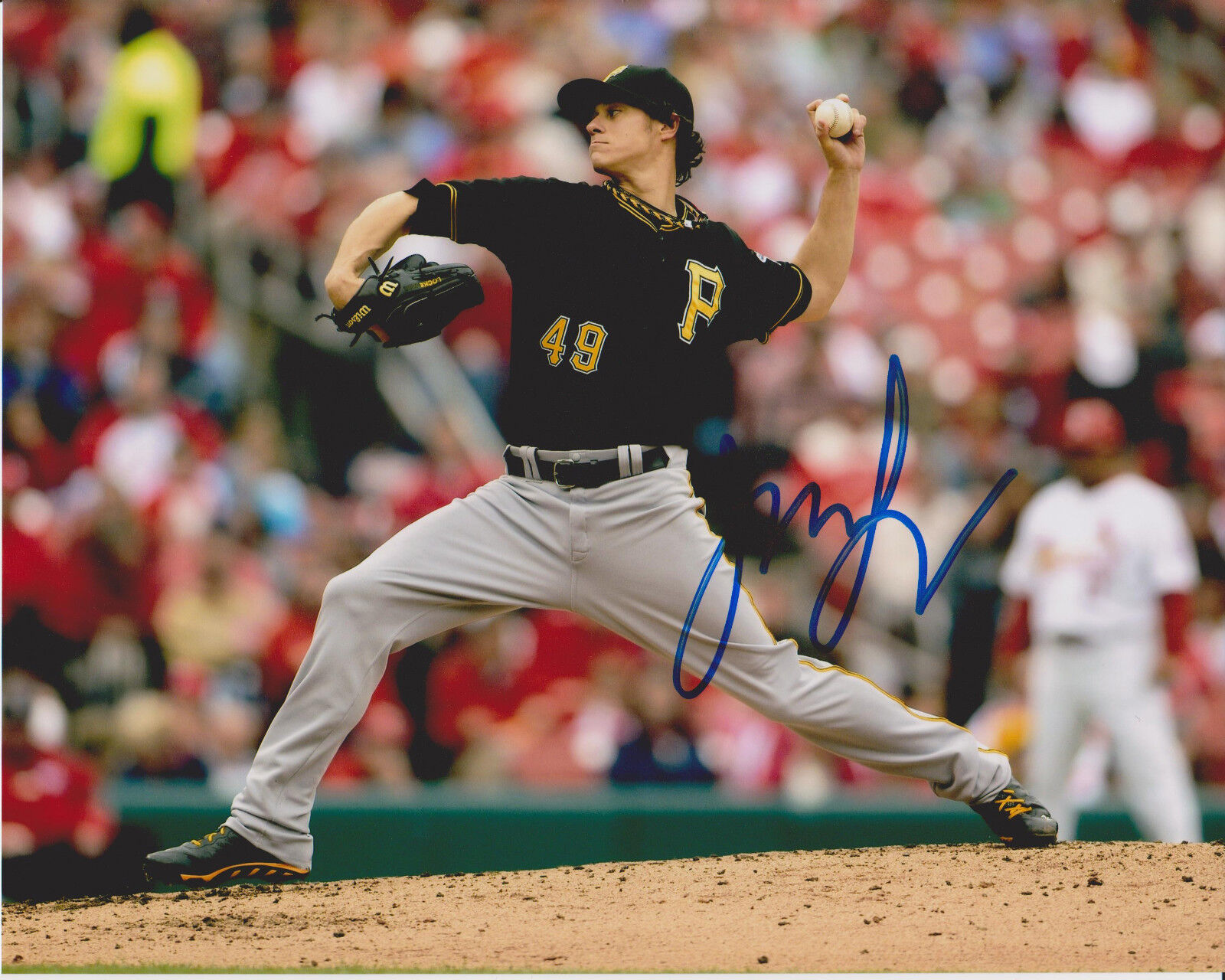 Jeff Locke signed Pittsburgh Pirates 8x10 Photo Poster painting *MLB 2013 ALL-STAR*