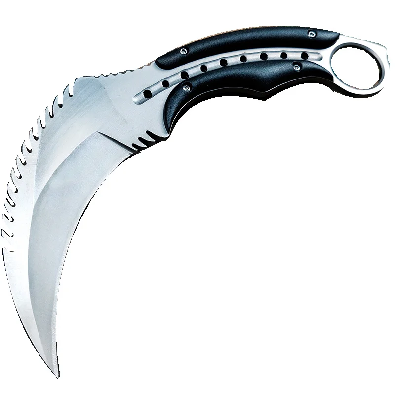 Self-defense outdoor knife, sharp and portable tactical fighting claw knife, outdoor survival knife.