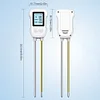 3 In1 Soil PH Tester LCD Temperature Humidity Meter for Flower Plant Potted