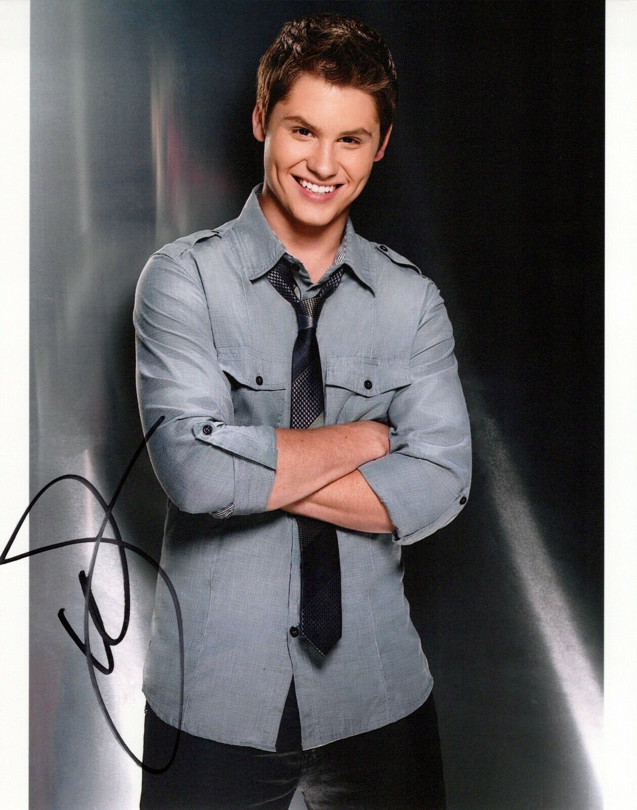 Matt Shively head shot autographed Photo Poster painting signed 8x10 #6