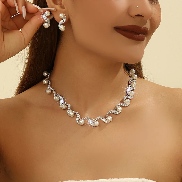 Retro party pearl twopiece set