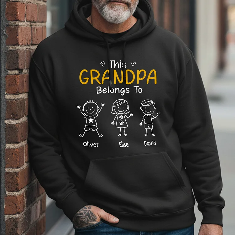 Personalized Birthday Gifts For Dad, Grandpa Hoodie, Sweatshirt, Tshirt - Promoted To Grandpa