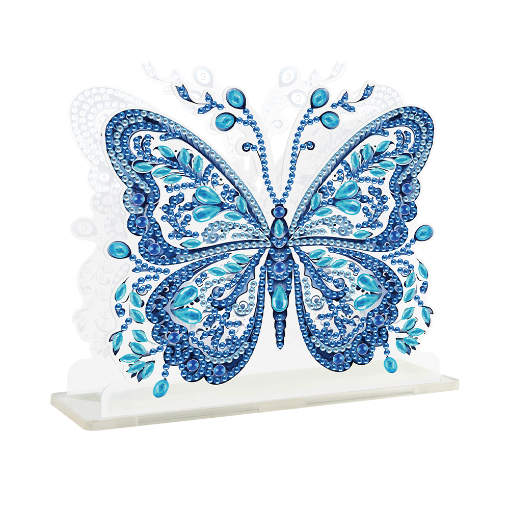 Acrylic Butterfly 5D DIY Diamond Paper Towel Storage Rack Decor for Home Decor