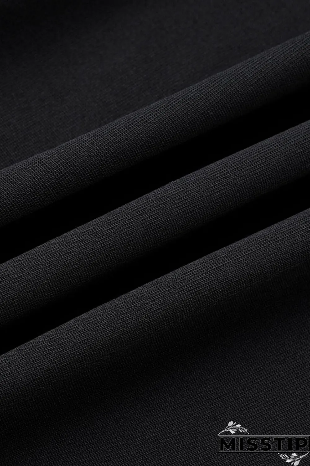 Black Casual Solid Patchwork V Neck Straight Dresses