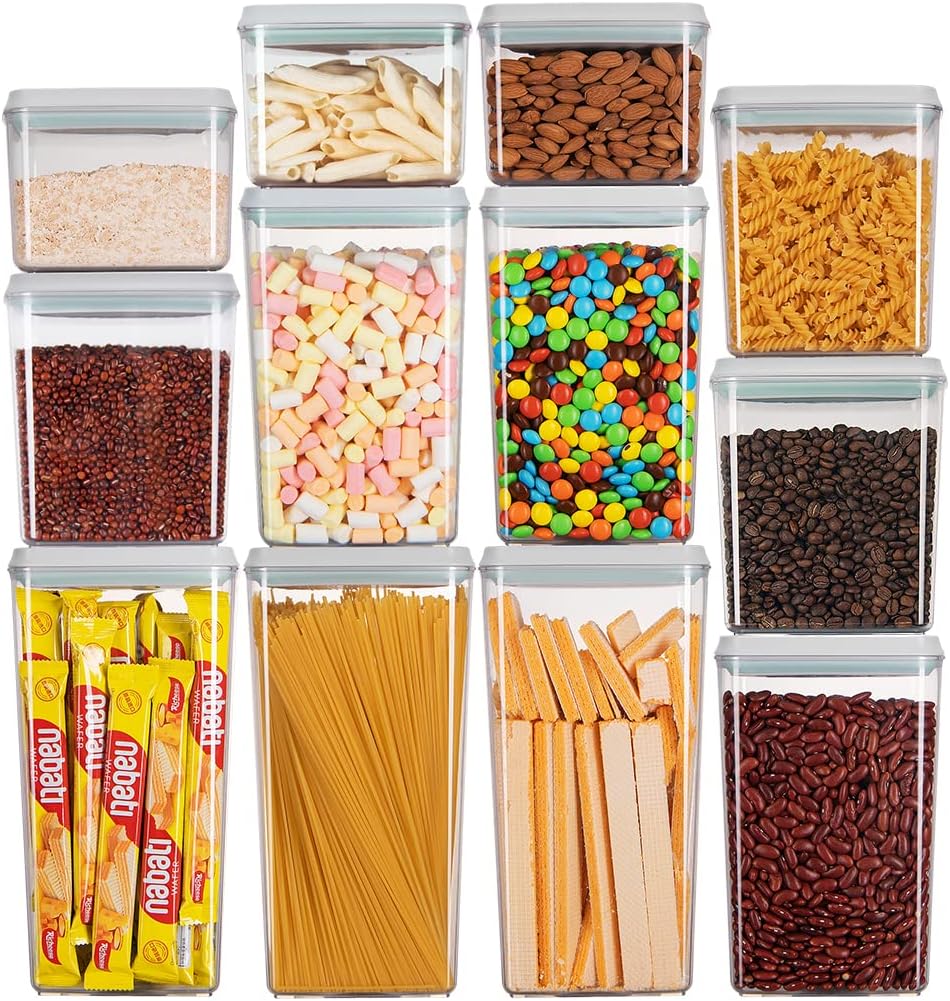 Ankou 12-Piece Airtight Food Storage Containers Set with One-Touch Lids