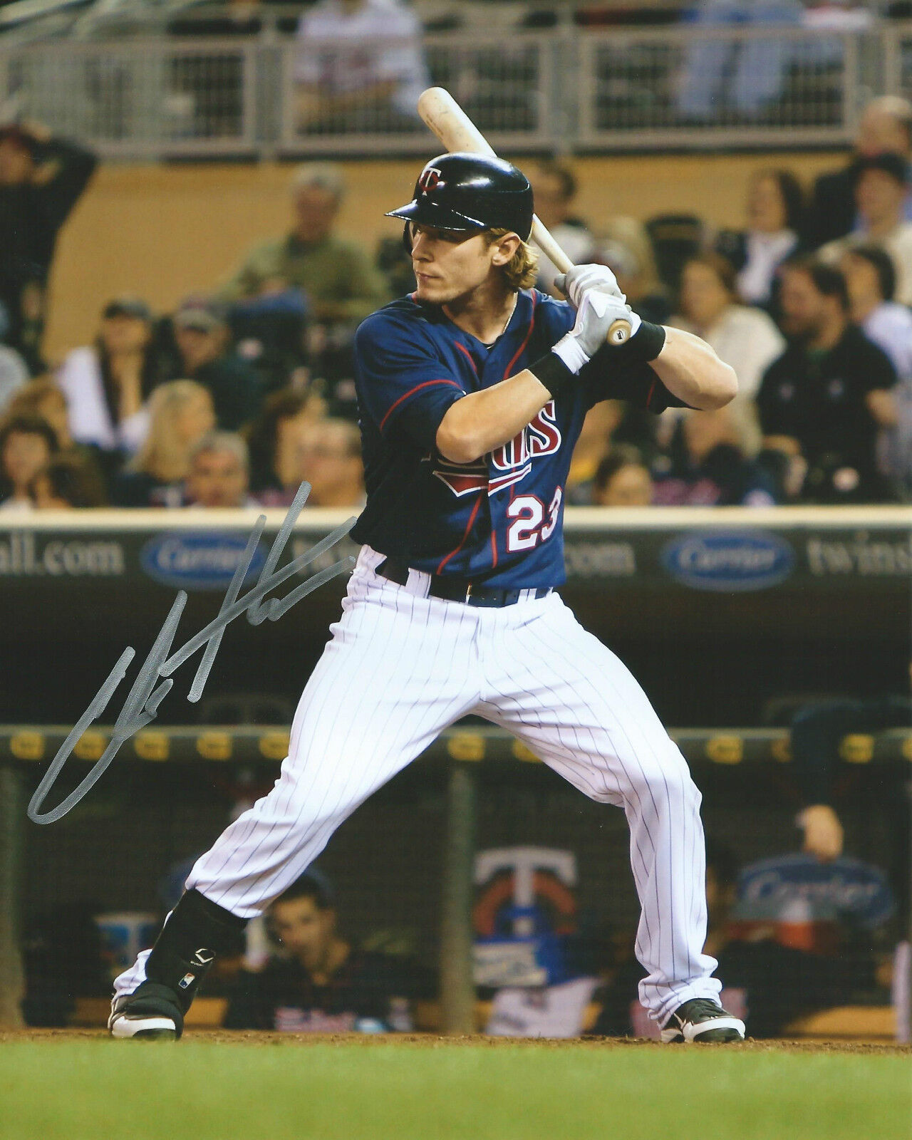 Chris Herrmann *MINNESOTA TWINS* Signed Autographed 8x10 Photo Poster painting C4 COA GFA