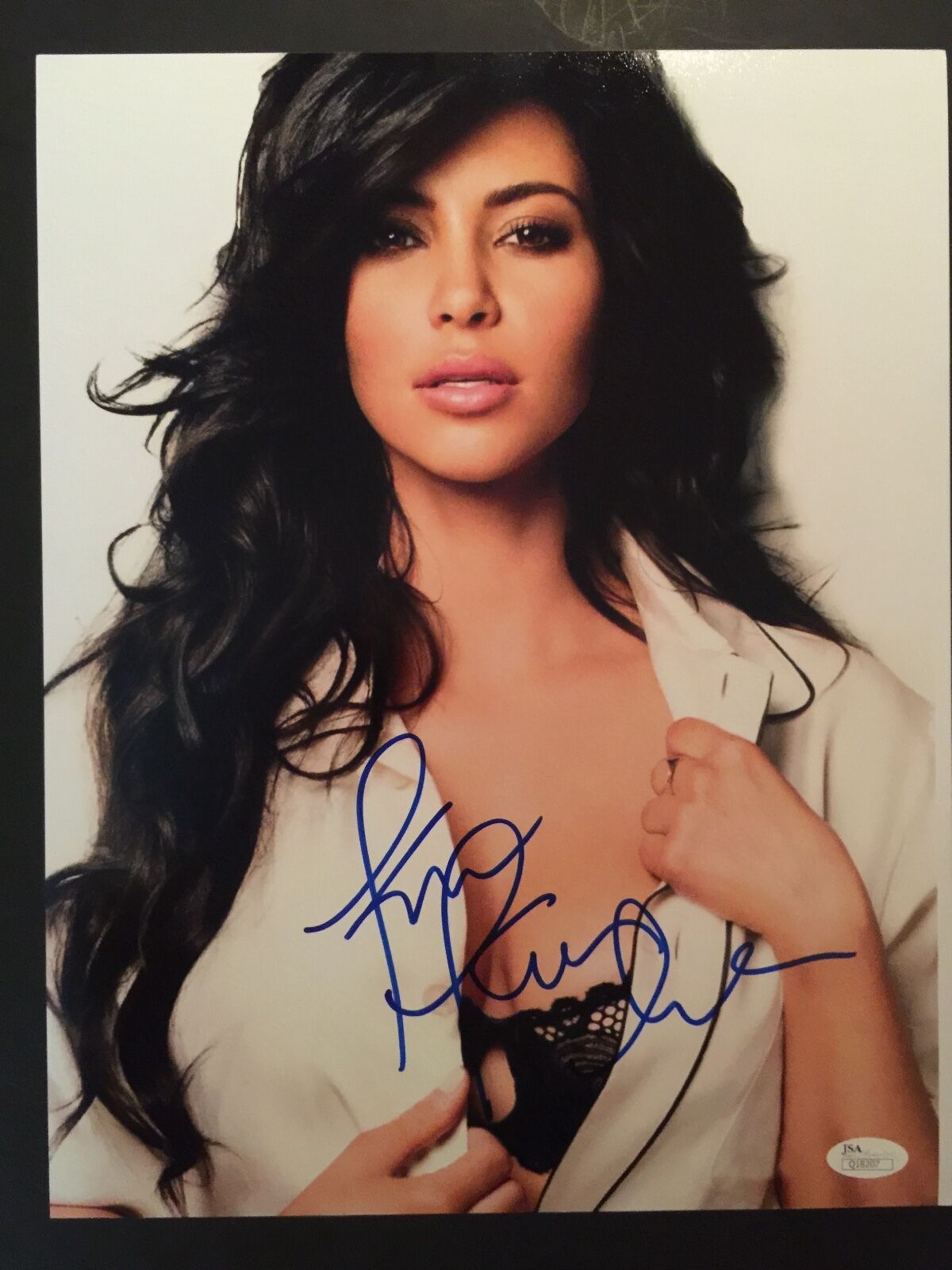 Kim Kardashian West Photo Poster painting Autograph Signed JSA 11x14