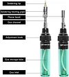 4 in 1 Portable Soldering Iron Kit,Cordless Refillable Gases Soldering Iron Pen Kit,Butane Welding Pen Burner Blow Torch,with Temperature Adjustment Function,Electronic Product Home DIY Repair Tool.