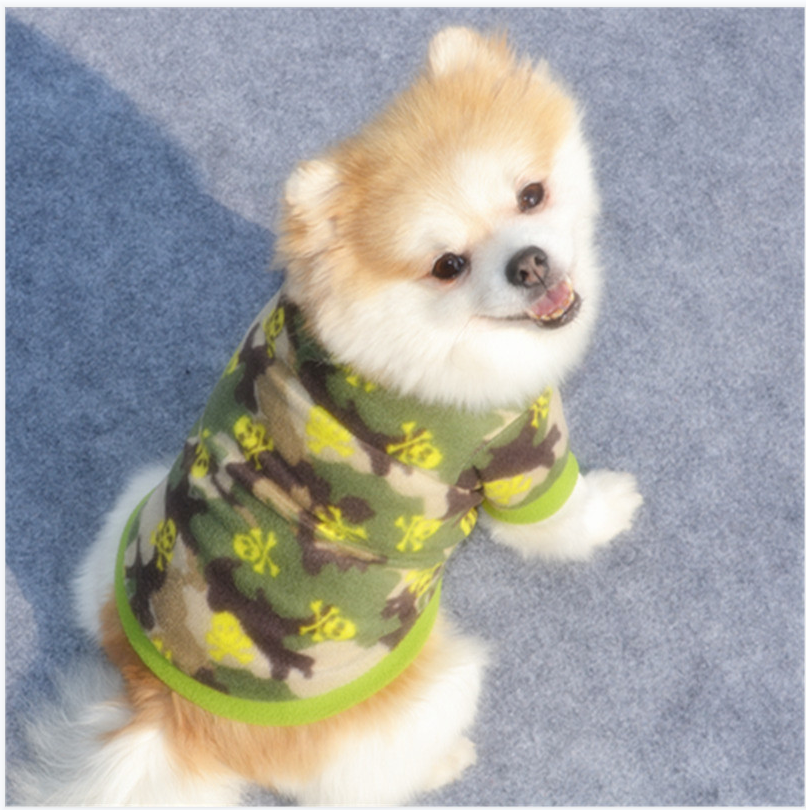 Pet Coat Puppy Dogs Shirt Jacket French Bulldog Pullover Camouflage Dog Clothing