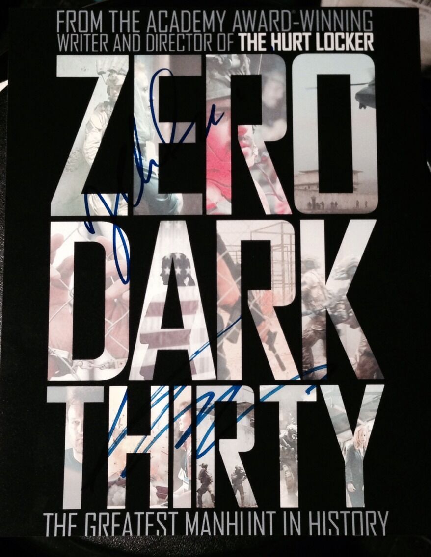 JESSICA CHASTAIN & KATHRYN BIGELOW SIGNED AUTOGRAPH ZERO DARK THIRTY 8x10 Photo Poster painting