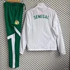 25/26 Senegal National Team White with Green Full zipper Windbreaker+ long pants